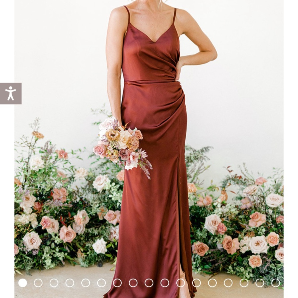 Revelry Rory Dress Terracotta Rust Size 2